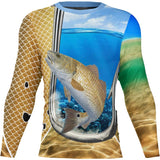 Redfish Fever! UPF 50+ Long Sleeve Shirt - Slick Fish Gear Co.