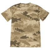 Brown Fish Camo Men's Short Sleeve T-Shirt -  Slick Fish Gear Co.