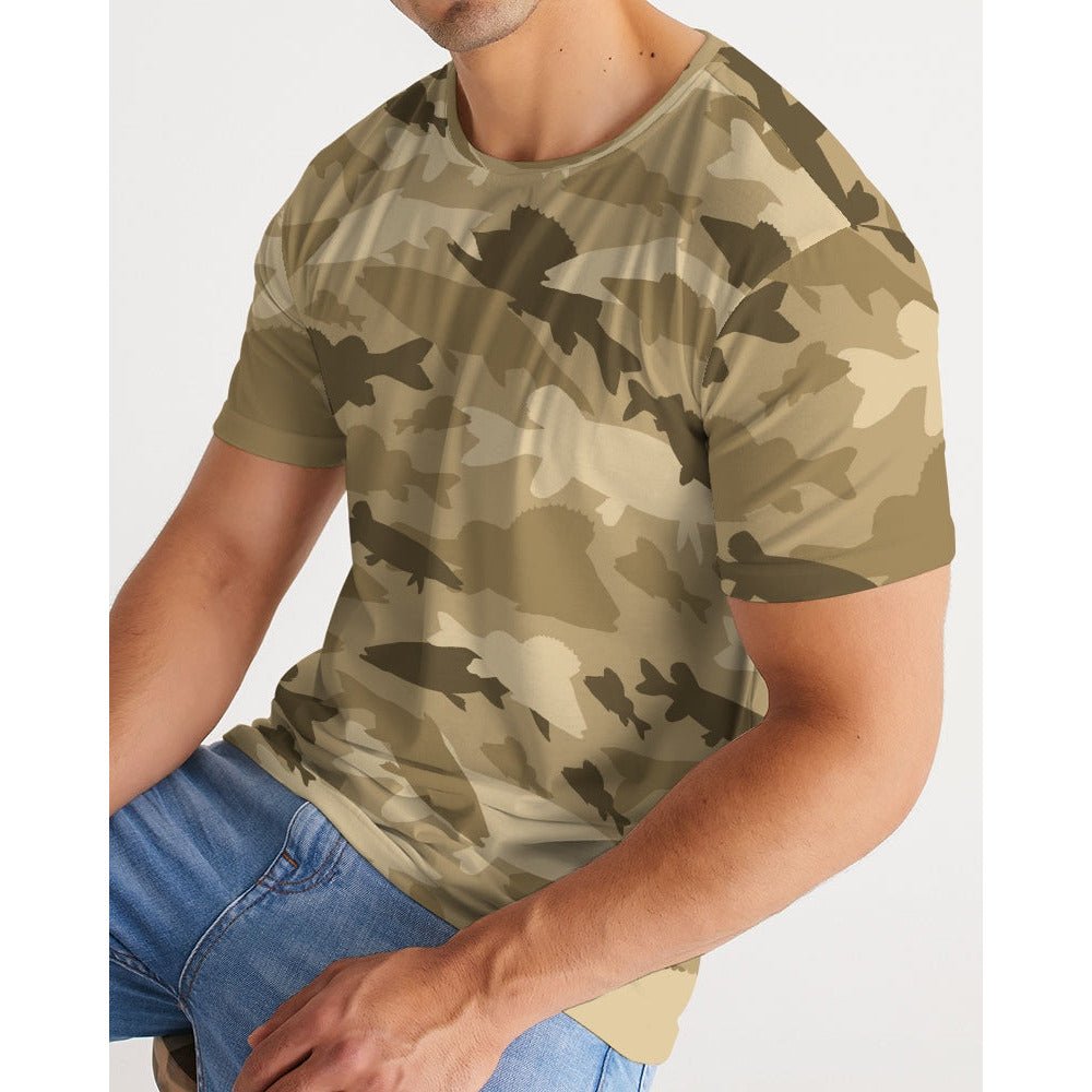 Brown Fish Camo Men's Short Sleeve T-Shirt - Slick Fish Gear Co. - XS