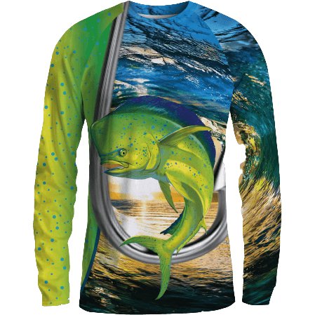 Dorado Fever SPF 50+ Long Sleeve Fishing Shirt - Slick Fish Gear Co. XS