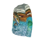 Lake View with Bass UPF 50+ Men’s Long Sleeve T-shirt