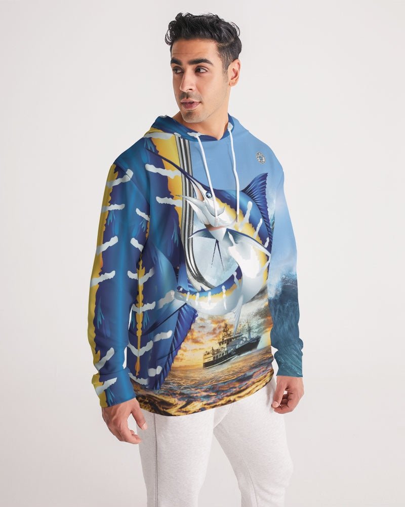 Angler Fish Marlin Men's Fashion Hoodie Zippered Hooded Sweatshirt  Lightweight Winter Jacket Coats With Pocket