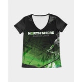 NorthShore Short Sleeve Women's V-Neck T-shirt SPF50+ - Slick Fish Gear