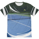 Tennis Blue SPF 50+ Short Sleeve Shirt - Slick Tennis Gear Co.