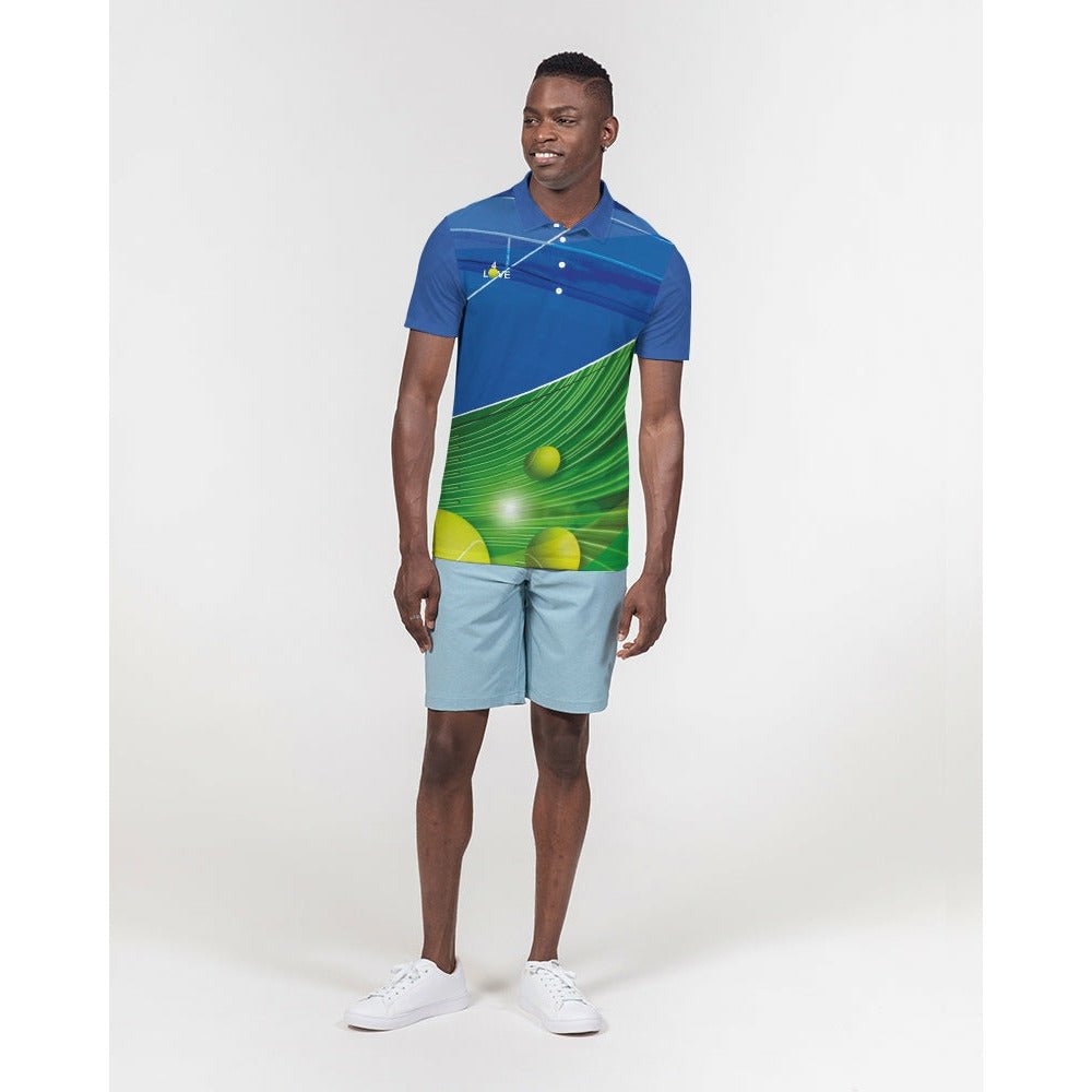 Tennis Orbit Men's Slim Fit Short Sleeve Polo | Slick Tennis Gear