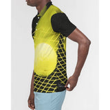 Tennis Yellow Ball Men's Slim Fit Short Sleeve Polo - Slick Tennis Gear