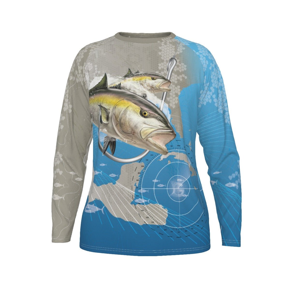 THE SPOT Men's UPF 50+ Long Sleeve Fishing T-shirt With Raglan Sleeve -  2XL