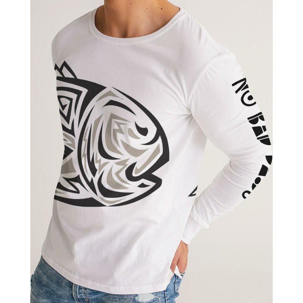 Tiki Fish No Bad Days! Long Sleeve T-Shirts | Cool Print Stylish Shirts SPF 50+ - Slick Fish Gear